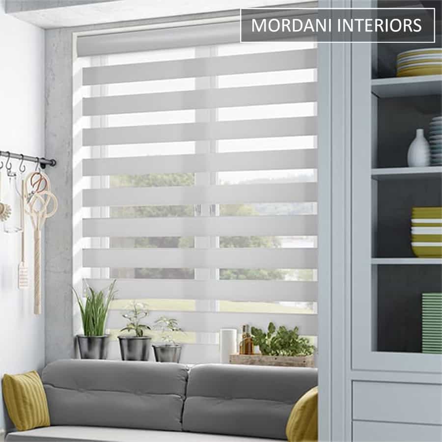 Smooth Grey Dual Shade Blind